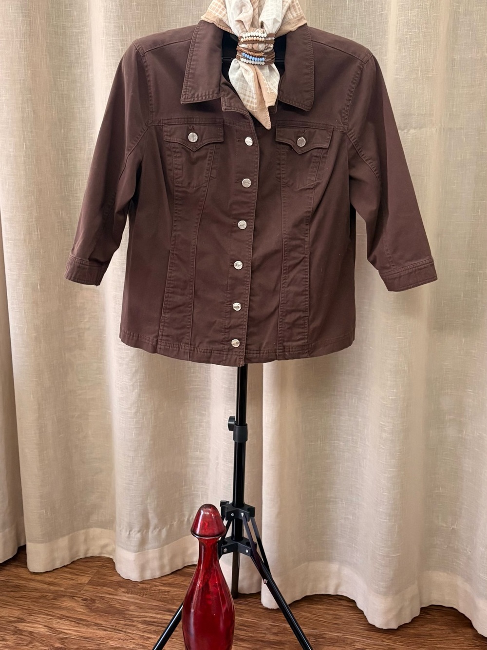 Women’s Brown Denim-Style Jacket (Note:  This is NOT a Kids item! )